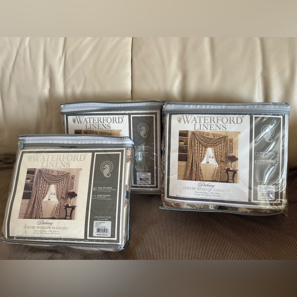Waterford Linens Delaney Luxury Window Fashions